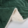 polyester material pure color soft mink sherpa fleece throw blanket factory