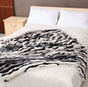 Wholesale Cheap Soft Throw Double Layer Print Pv Sherpa Fleece Warm Blanket 