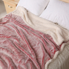 China 100% Polyester Bedroom Throws 50x60 Double Layer Winter Pv Sherpa Fleece Blanket Supplier